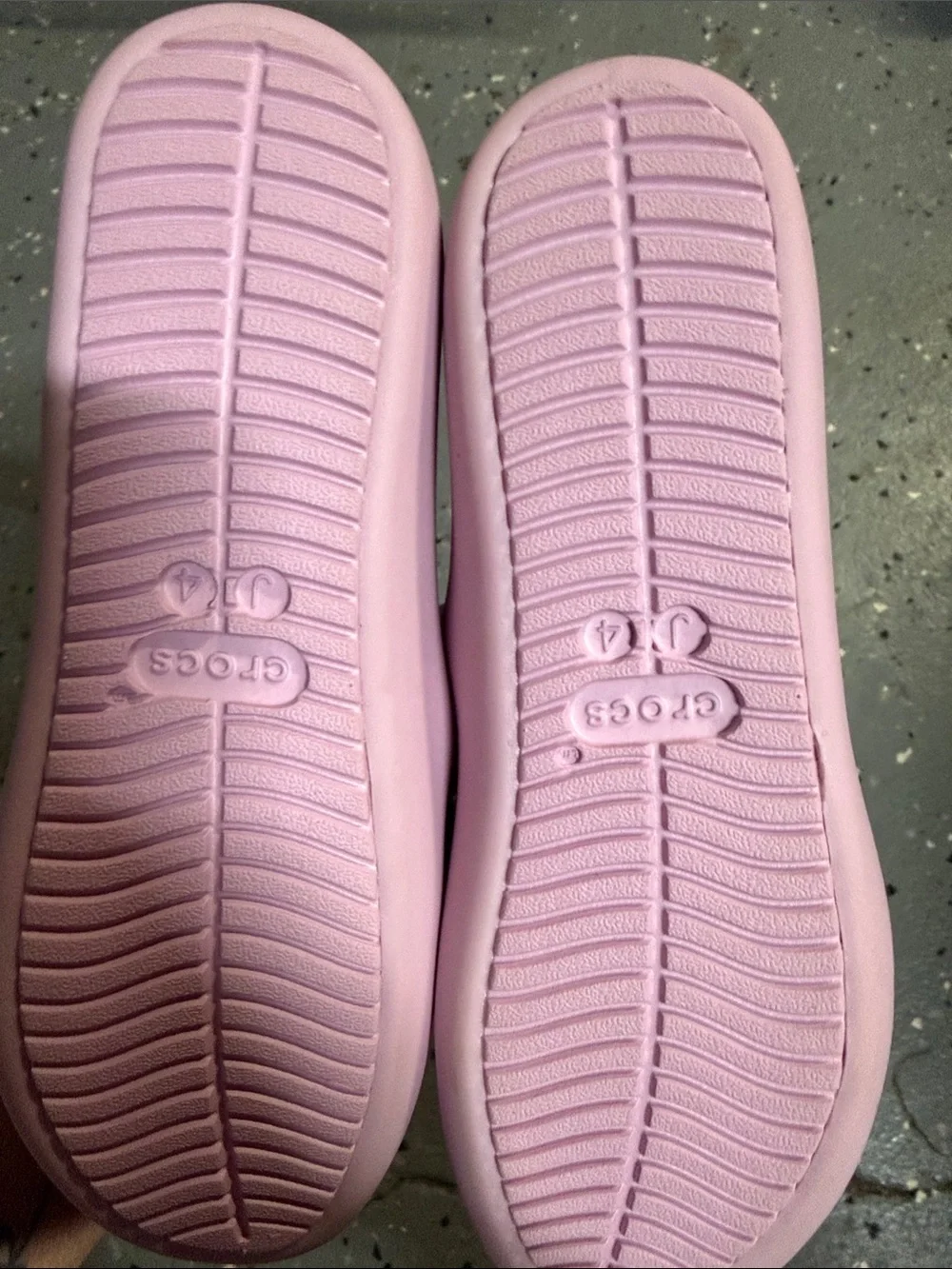 CROCS Kids Light Pink Ballet Flats with Bow